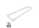 LED Panel Rahmen 1200 x 300 mm Aluminium Weiß