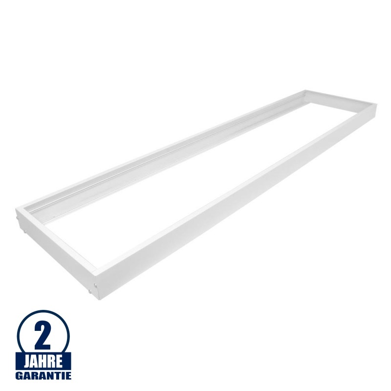 LED Panel Rahmen 1200 x 300 mm Aluminium Weiß