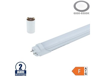 9W LED G13/T8 Kunststoff/Aluminium Röhre 60cm Kaltweiß mit Starter