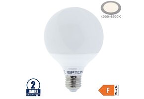 12W LED E27 G95 Globe Kunststoff Neutralweiß