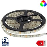 60SMD/m 14,4W/m 12V LED Streifen 5050 RGB Spritzwassergeschützt 5m Rolle