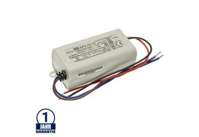 MEAN WELL 16W 12V DC Kunststoff Netzteil IP42