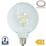 6,5W LED FILAMENT E27 G125 Birne Glas 810 Lumen Neutralweiß