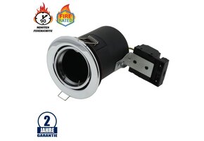 Einbaurahmen für LED GU10 Rund Schwenkbar Chrom IP20