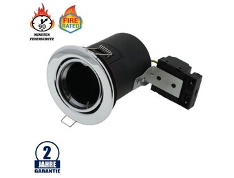 Einbaurahmen für LED GU10 Rund Schwenkbar Chrom IP20