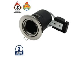 Einbaurahmen für LED GU10 Rund Schwenkbar Inox IP20