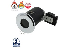 Einbaurahmen für LED GU10 Rund Fixiert Chrom IP65 Wassergeschützt