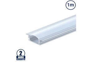LED Profil Einbau eloxiert 1m SET