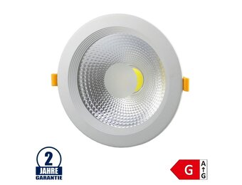 15W LED COB Einbauleuchte Rund 145° Kaltweiß TÜV