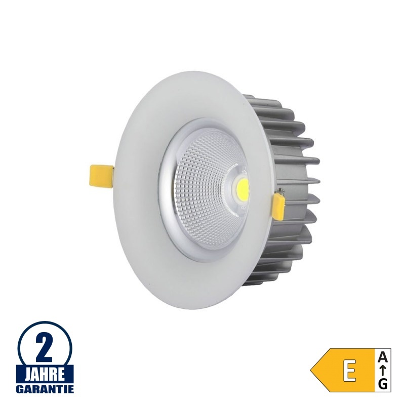 40W LED COB Einbauleuchte Rund 60° Kaltweiß TÜV