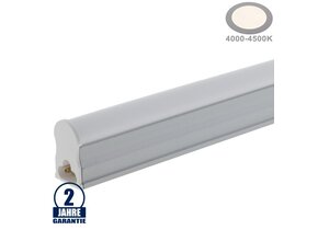 4W LED Röhre T5 mit Gehäuse 29,8CM, 230V, Matt Neutralweiß