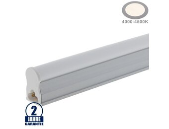 4W  LED Röhre T5 mit Gehäuse 29,8CM, 230V, Matt Neutralweiß