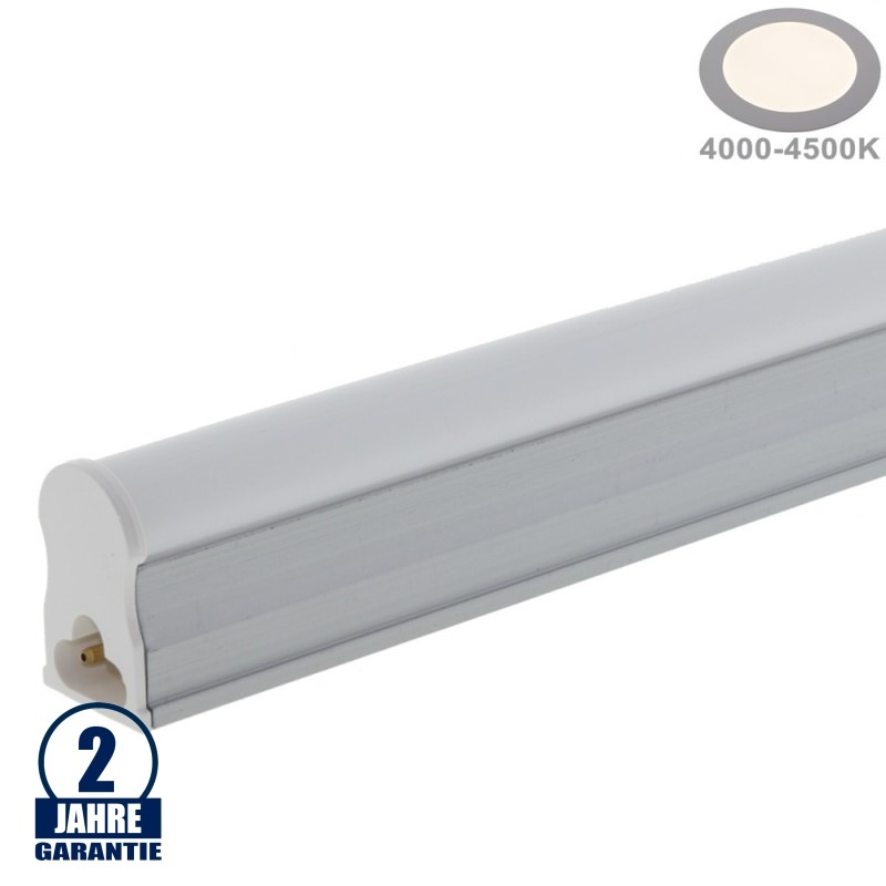 4W  LED Röhre T5 mit Gehäuse 29,8CM, 230V, Matt Neutralweiß
