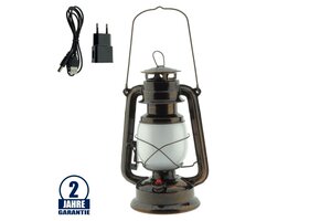 LED Laterne 3W SMD Bronze mit Akku