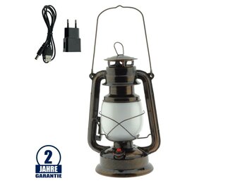 LED Laterne 3W SMD Bronze mit Akku