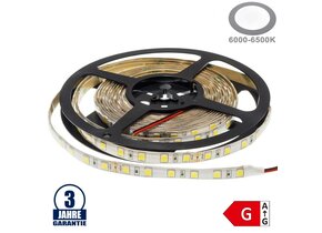 60SMD/m 16W/m 24V Professional Led Streifen 5054 Kaltweiß 5m Spritzwassergeschützt