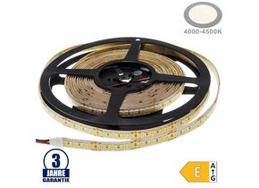 196SMD/m 20W/m 24V Professional LED Streifen 2835 Neutralweiß 5m Spritzwassergeschützt