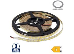 196SMD/m 20W/m 24V Professional LED Streifen 2835 Kaltweiß 5m Spritzwassergeschützt