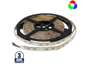60SMD/m 16W/m 24V Professional LED Streifen RGBWW Spritzwassergeschützt 5m Rolle