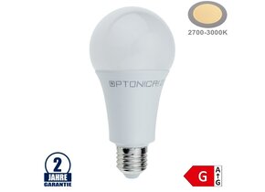 18W LED E27 A80 Birne Kunststoff Warmweiß