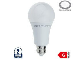 18W LED E27 A65 Birne Kunststoff Kaltweiß