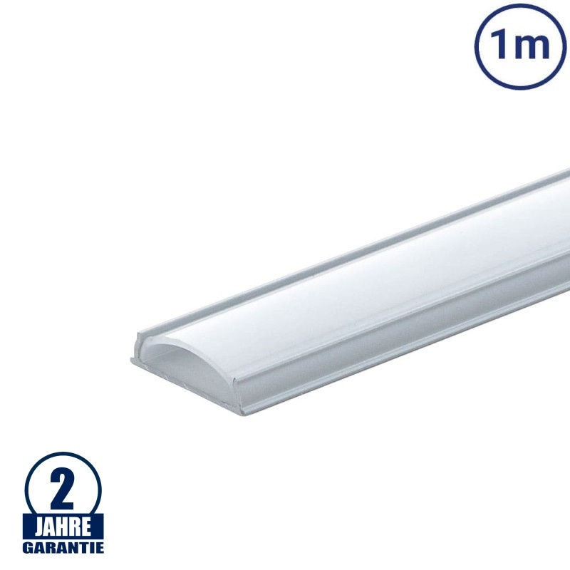 LED Profil Flexibel eloxiert 1m SET