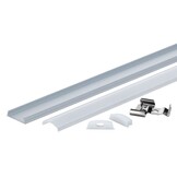 LED Profil Flexibel eloxiert 1m SET