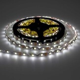 60SMD/m 7,2W/m 12V LED S-Streifen 2835 5m Kaltweiß Spritzwassergeschützt
