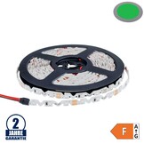 60SMD/m 7,2W/m 12V LED S-Streifen 2835 5m Grün Spritzwassergeschützt