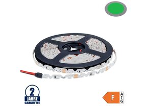 60SMD/m 7,2W/m 12V LED S-Streifen 2835 5m Grün Spritzwassergeschützt