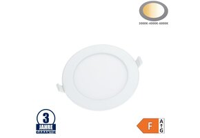 12W LED Einbauleuchte Slim Rund CCT Farbwechsel IP44