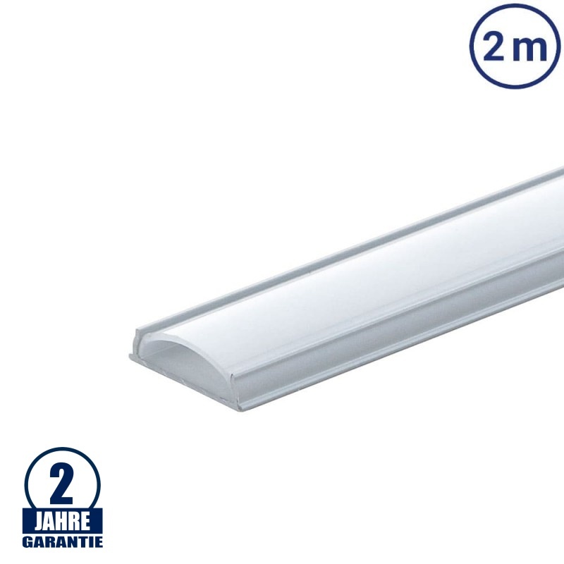 LED Profil Flexibel eloxiert 2m SET