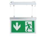 2W LED Notausgangsleuchte Seilabhängung Kunststoff 3.6V 900mAh Ni-Cd Akku