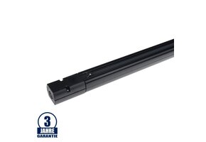 3 Ph. Stromschiene für LED Schienenstrahler Professional Schwarz 1m