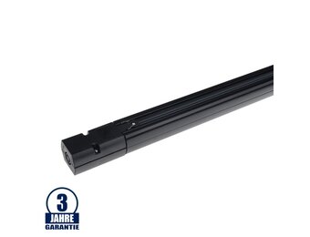 3 Ph. Stromschiene für LED Schienenstrahler Professional Schwarz 1m