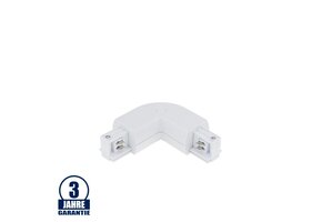 L-Verbinder für 3Ph. Stromschiene Professional Weiß