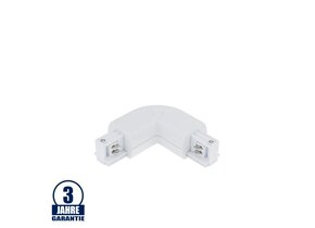 L-Verbinder für 3Ph. Stromschiene Professional Weiß