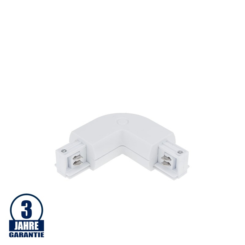 L-Verbinder für 3Ph. Stromschiene Professional Weiß