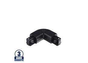 L-Verbinder für 3Ph. Stromschiene Professional Schwarz