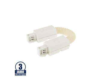Flex-Verbinder für 3Ph. Stromschiene Professional Weiß