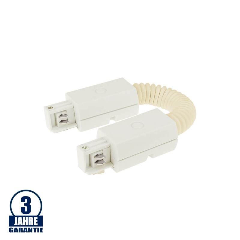 Flex-Verbinder für 3Ph. Stromschiene Professional Weiß