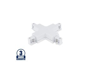 Kreuz-Verbinder für 3Ph. Stromschiene Professional Weiß