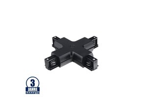 Kreuz-Verbinder für 3Ph. Stromschiene Professional Schwarz