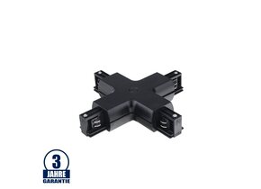Kreuz-Verbinder für 3Ph. Stromschiene Professional Schwarz