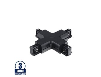 Kreuz-Verbinder für 3Ph. Stromschiene Professional Schwarz