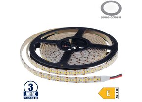 198SMD/m 20W/m 12V Professional LED Streifen 2835 Kaltweiß 5m Spritzwassergeschützt
