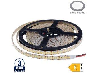 198SMD/m 20W/m 12V Professional LED Streifen 2835 Kaltweiß 5m Spritzwassergeschützt