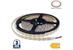 198SMD/m 20W/m 12V Professional LED Streifen 2835 Neutralweiß 5m Spritzwassergeschützt
