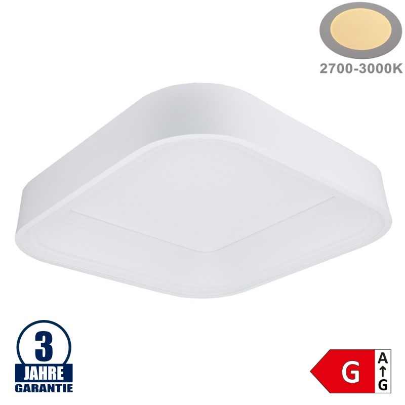 38W LED Lampe Quadratisch 3000K Weiß Sandy EPISTAR 5630