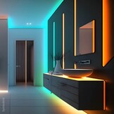 60SMD/m 16W/m 12V Professional LED Streifen RGBW Spritzwassergeschützt 5m Rolle